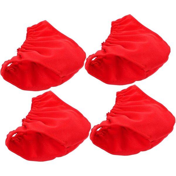 SOIMISS 4 Culottes Rosse per Bambole 45-60 cm - Mini Biancheria Intima in Tessuto