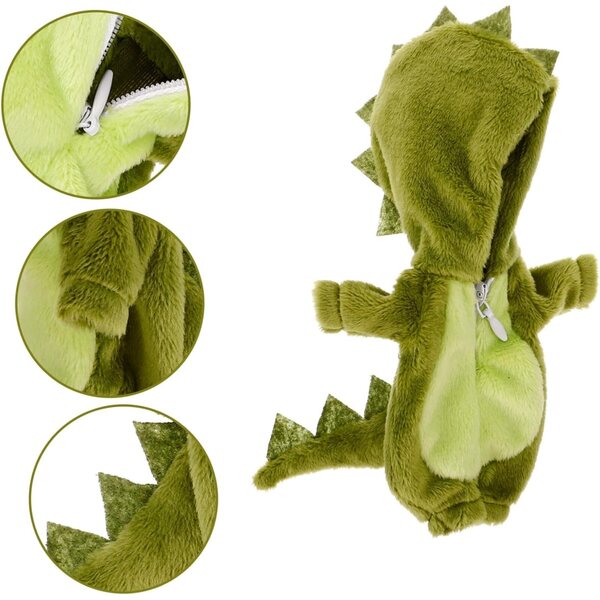 iplusmile Costume Dinosaure per Bambole Ob11, Abito Morbido e Riutilizzabile 15cm