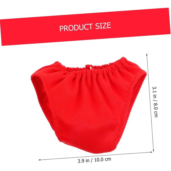 iplusmile Set mit 4 wiederverwendbaren roten Culottes für Puppen von 45–60 cm – Rollenspielzubehör