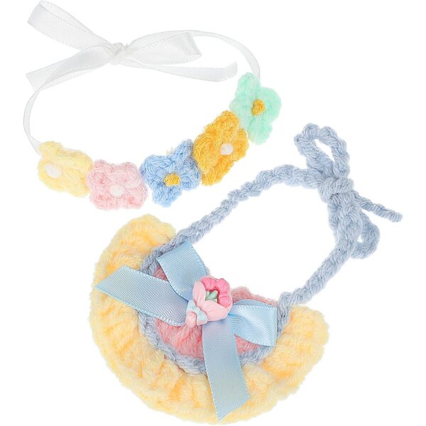 Set Bandeau e Bavaglino in Cotone per Bambole Baby - Accessori Eleganti e Pratici