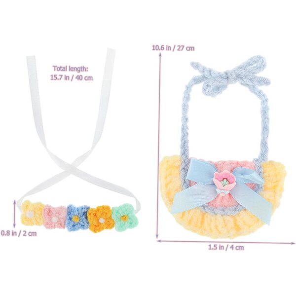 Set Bandeau e Bavaglino in Cotone per Bambole Baby - Accessori Eleganti e Pratici