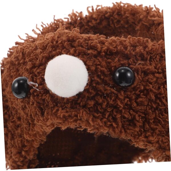 NOLITOY Costume Orsetto per Bambole con Cappello e Tuta in Tessuto Morbido