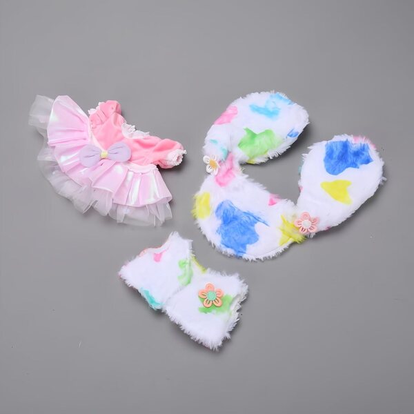 Vestiti per bambole in peluche 20 cm fatti a mano con cotone di alta qualità
