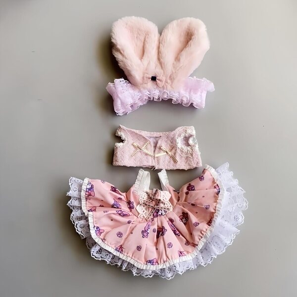 Vestiti per bambole in peluche 20 cm fatti a mano con cotone di alta qualità