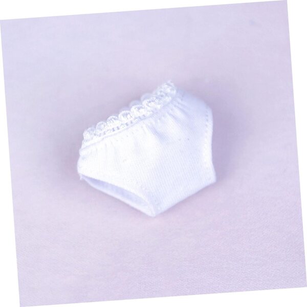 GALPADA 6 Culottes in Cotone per Bamboles, Sottovesti Elastiche Bianche per Bambole, 4x3,5cm