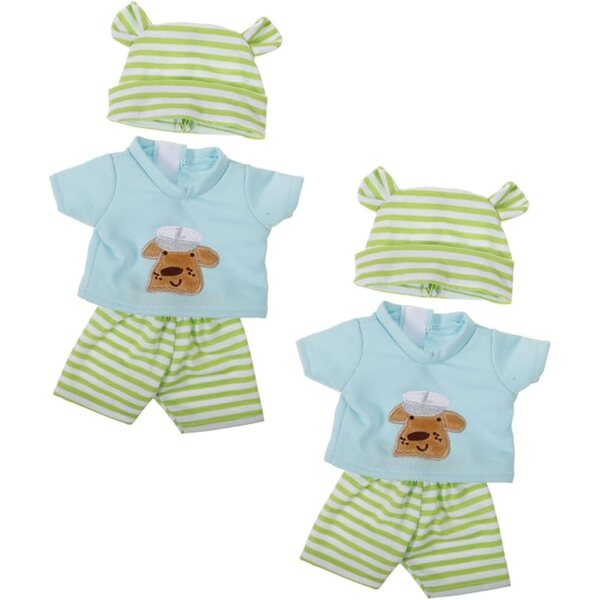 GALPADA 2 Set Tenute Invernali con Pantalone, Camicia e Accessori per Bambole 10"