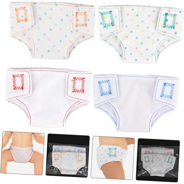 Set 4 Sottovesti in Tessuto per Bambole 18 cm Accessori Costume Gioco di Ruolo