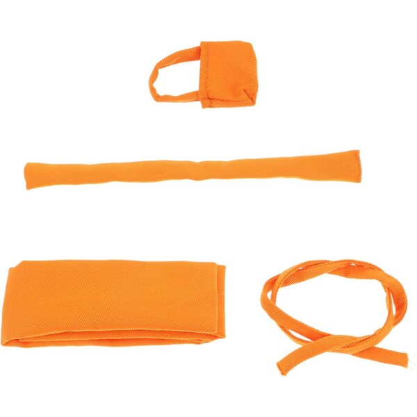 Mönchskostüm für Puppe aus orangefarbenem Polyester – Cosplay-Kleidung und Dekoration
