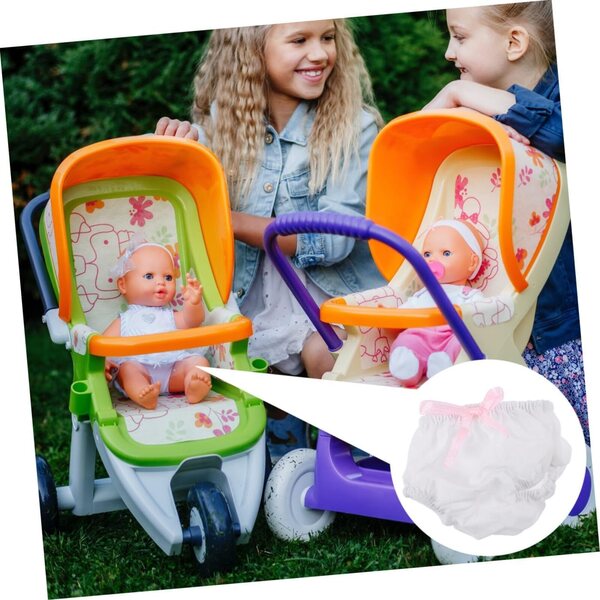 Hemobllo 2 Culottes Mini per Bamboles Lavables e Riutilizzabili, Accessori Bianchi