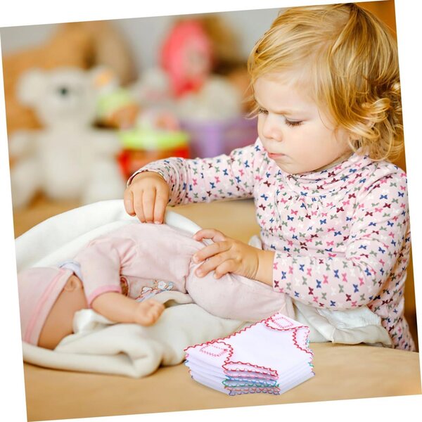 NOLITOY 6 Couches Lavables per Bambole – Accessori Riutilizzabili Miniature per Bambini