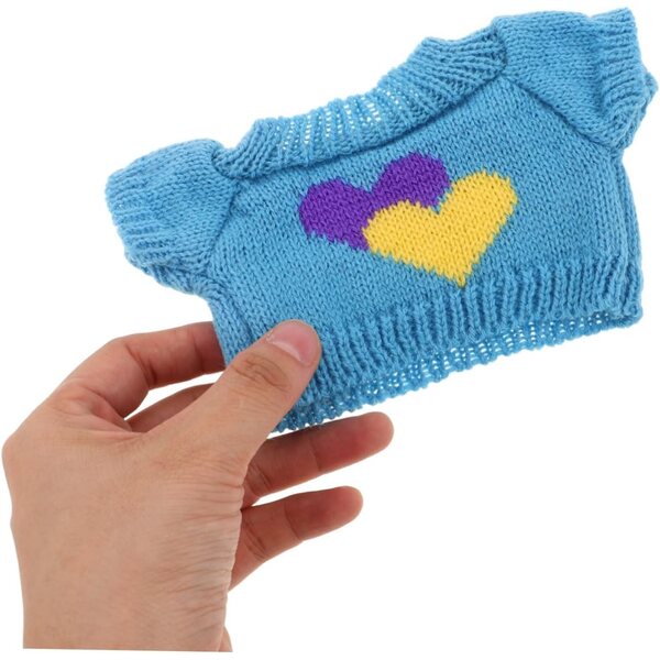 Set 4 Vestiti Lavabili per Orsetti di Peluche Morbidi e Colorati 20x12 cm