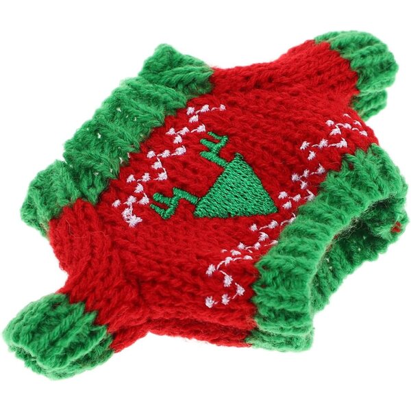 Pull di Peluche per Bambole NOLITOY Rosso e Verde, Morbido e Confortevole