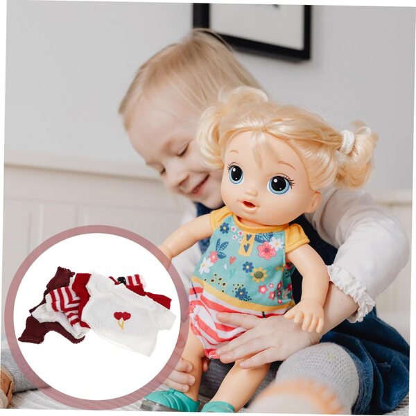 BESTonZON Set 5 Pezzi Abiti per Pupazzi Orso Accessori Colorati e Riutilizzabili