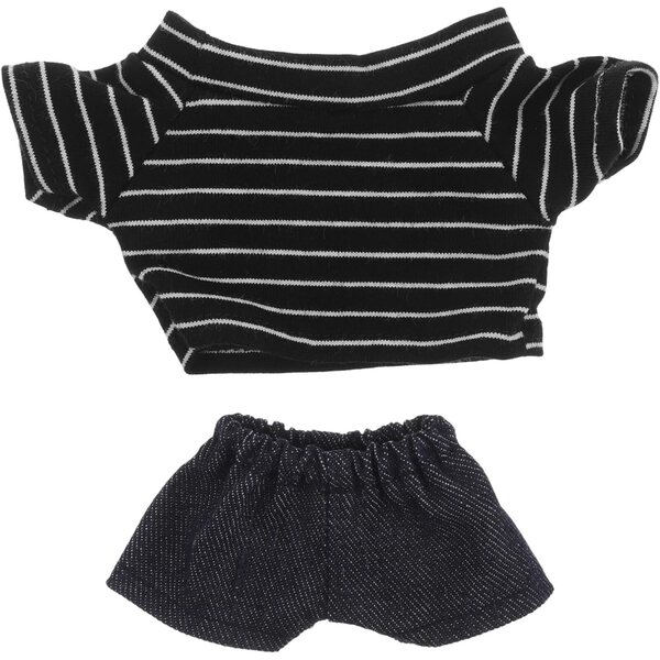 Costume BESTonZON per bambola Orsetto 20 cm con camicia e pantaloni Blu Navy