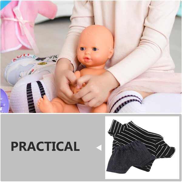 Costume BESTonZON per bambola Orsetto 20 cm con camicia e pantaloni Blu Navy