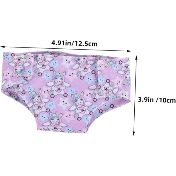 Set 2 Culottes Lavabili per Bambole 18 Pollici - Accessori Sottovesti Riutilizzabili Bambini