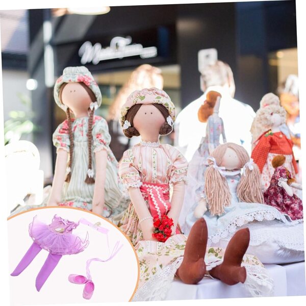 Ballettkostüm für NOLITOY-Puppen mit Schuhen und Accessoires, elegantes lila Tutu