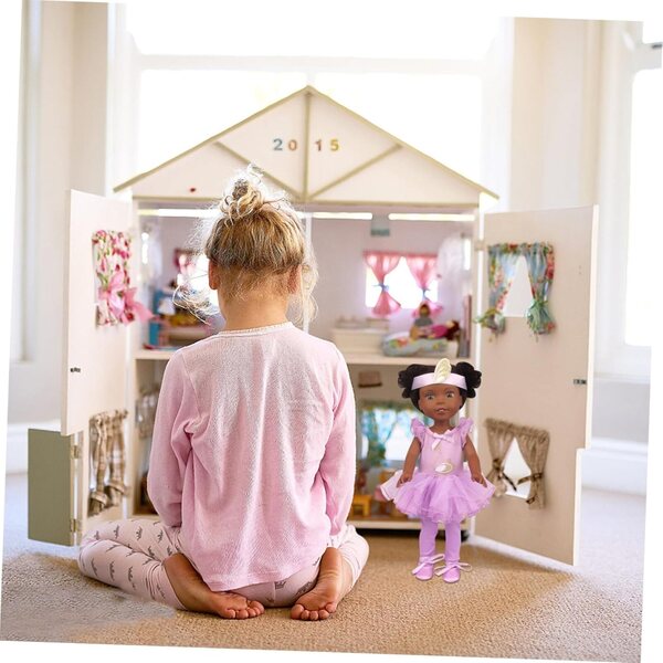 Ballettkostüm für NOLITOY-Puppen mit Schuhen und Accessoires, elegantes lila Tutu
