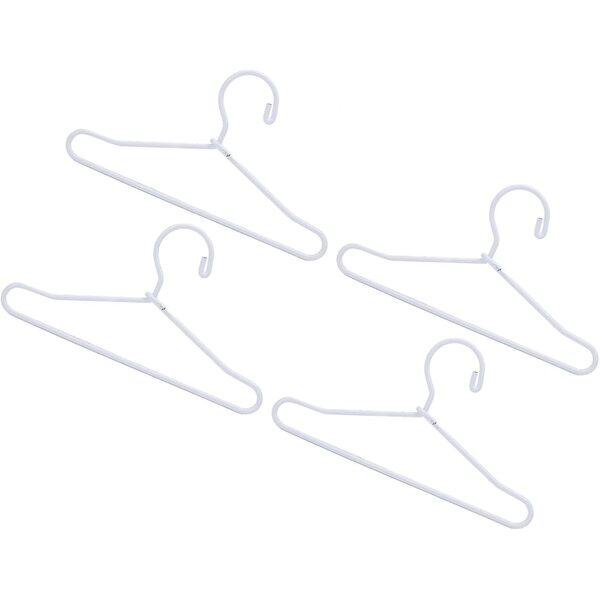 Set 20 cintres in acciaio inox per abiti di bambole, miniatura elegante e resistente