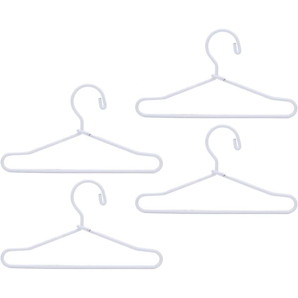 Set 20 cintres in acciaio inox per abiti di bambole, miniatura elegante e resistente