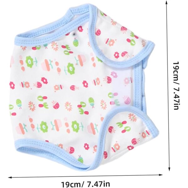 Set di 5 pannolini realistici in cotone lavabile per bambole regolabili e morbide