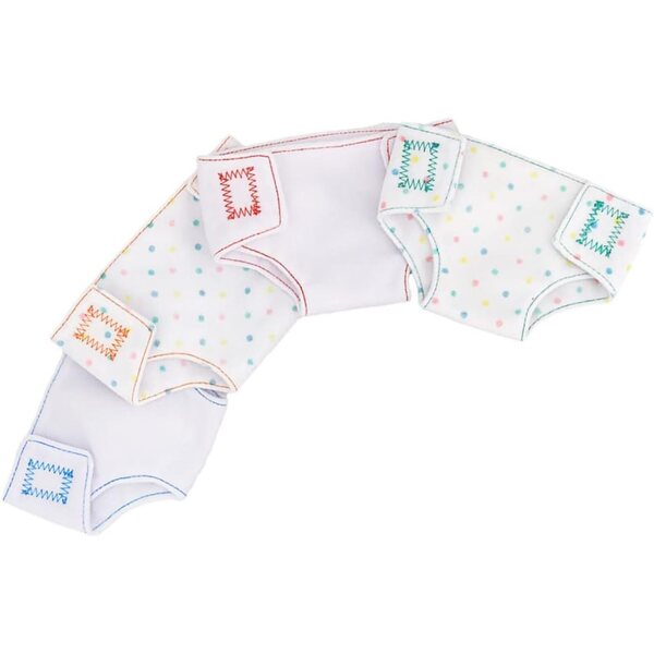 Set 4 Pannolini e Sottovesti per Bambole 45 cm - Accessori Per Giochi di Ruolo