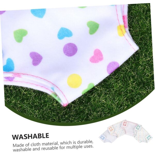 Set 4 Pannolini e Sottovesti per Bambole 45 cm - Accessori Per Giochi di Ruolo