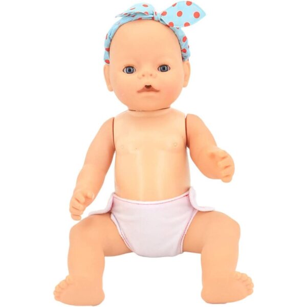 Set 4 Pannolini e Sottovesti per Bambole 45 cm - Accessori Per Giochi di Ruolo