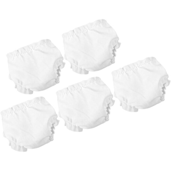 GALPADA Set 5 Culottes Elastiche Bianche per Bamboles - Accessori Gioco e DIY