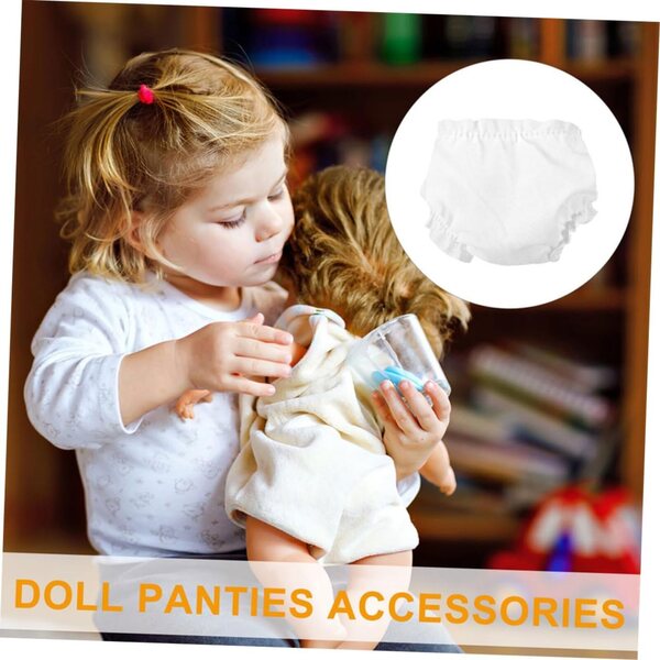 GALPADA Set 5 Culottes Elastiche Bianche per Bamboles - Accessori Gioco e DIY