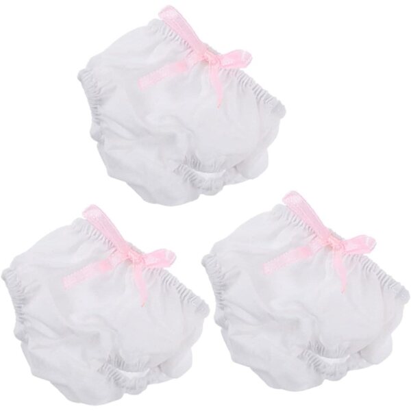 GALPADA 3 Culottes di Stoffa Riutilizzabili per Bamboles 15-20cm Accessori Gioco