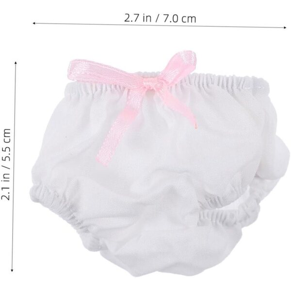 GALPADA 3 Culottes di Stoffa Riutilizzabili per Bamboles 15-20cm Accessori Gioco