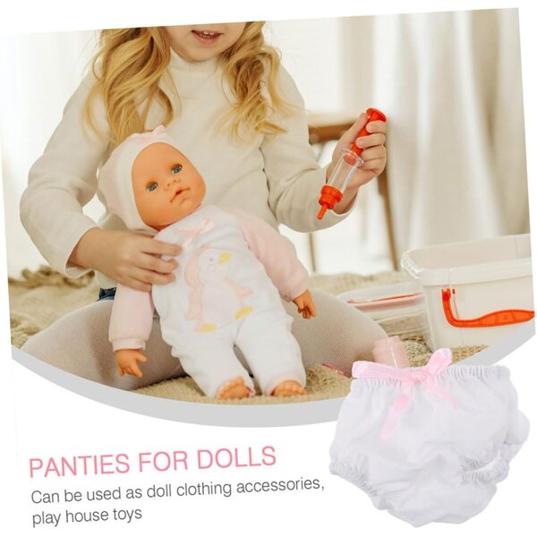 GALPADA 3 Culottes di Stoffa Riutilizzabili per Bamboles 15-20cm Accessori Gioco