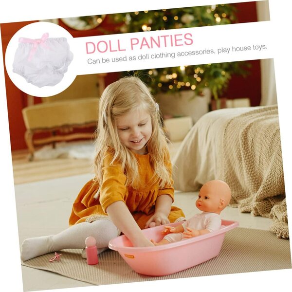 GALPADA 3 Culottes di Stoffa Riutilizzabili per Bamboles 15-20cm Accessori Gioco