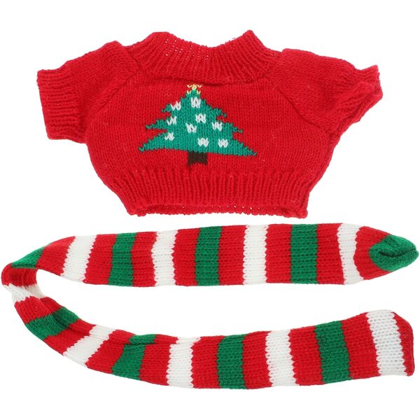 UPKOCH Mini-Pullover und Schal-Set für Puppen, Winterkleidung aus Stoff, Einheitsgröße