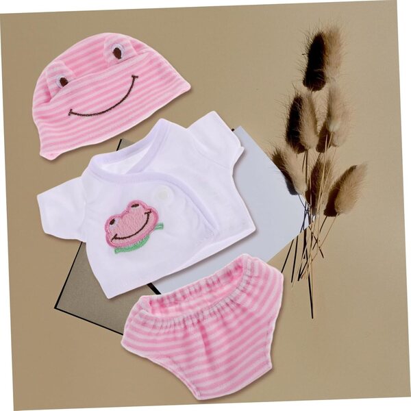 Set mit 3 Kostümen für 30-cm-Puppen – farbenfrohe und wechselbare Kleidung aus Polyester