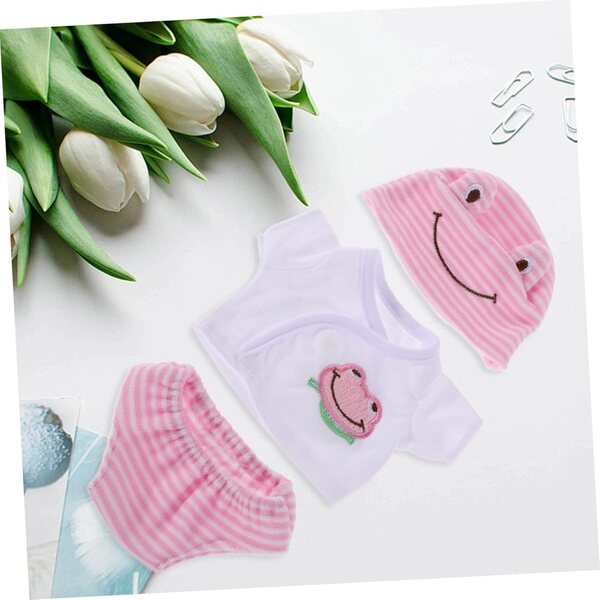 Set mit 3 Kostümen für 30-cm-Puppen – farbenfrohe und wechselbare Kleidung aus Polyester
