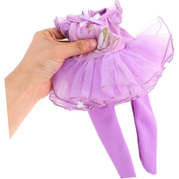 GALPADA Completo Ballet per Bambole da 14 Pollici con Tutu, Scarpe e Fascia Viola