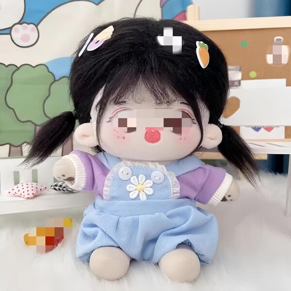 Set Abbigliamento per Bambola Peluche 20 cm con Maglietta, Bavaglino e Scarpe Gialle
