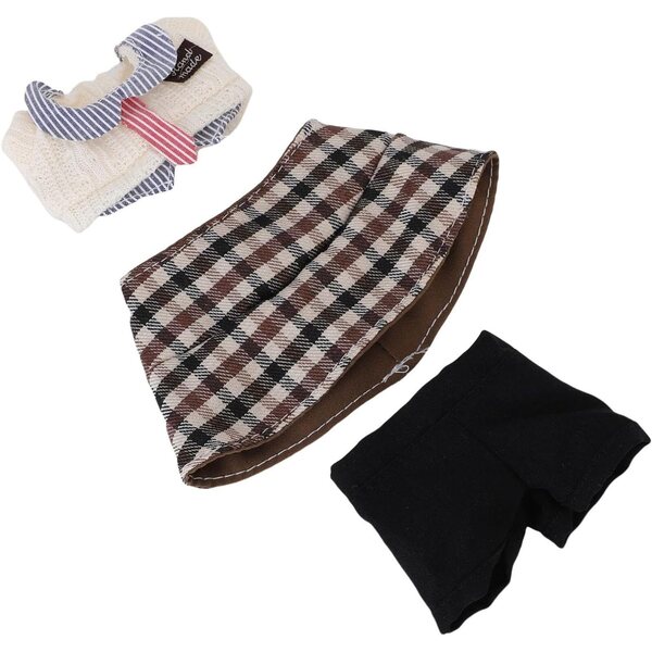 Bekleidungsset für 17-cm-Puppen mit Fischerhut und Gentleman-Hose