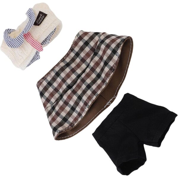 Bekleidungsset für 17-cm-Puppen mit Fischerhut und Gentleman-Hose