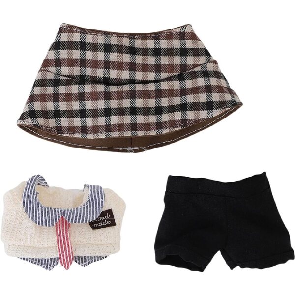 Bekleidungsset für 17-cm-Puppen mit Fischerhut und Gentleman-Hose
