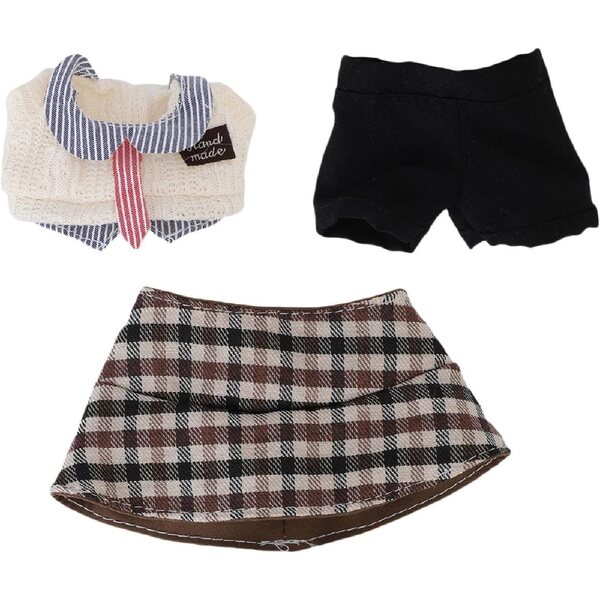 Bekleidungsset für 17-cm-Puppen mit Fischerhut und Gentleman-Hose