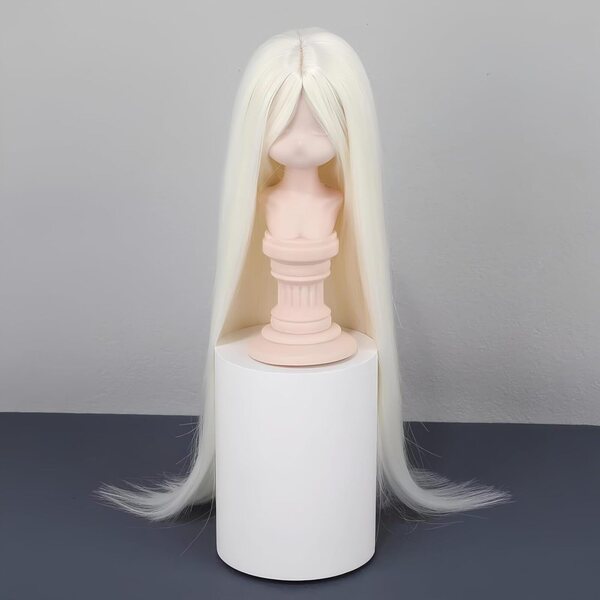Perrucca per bambola BJD capelli lunghi morbidi e realisti vari colori 1/3 1/4 1/6