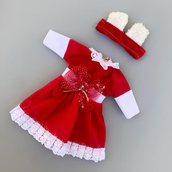 Vestiario natalizio per bambola BJD 1/6 30 cm, fatto a mano, vari stili unici