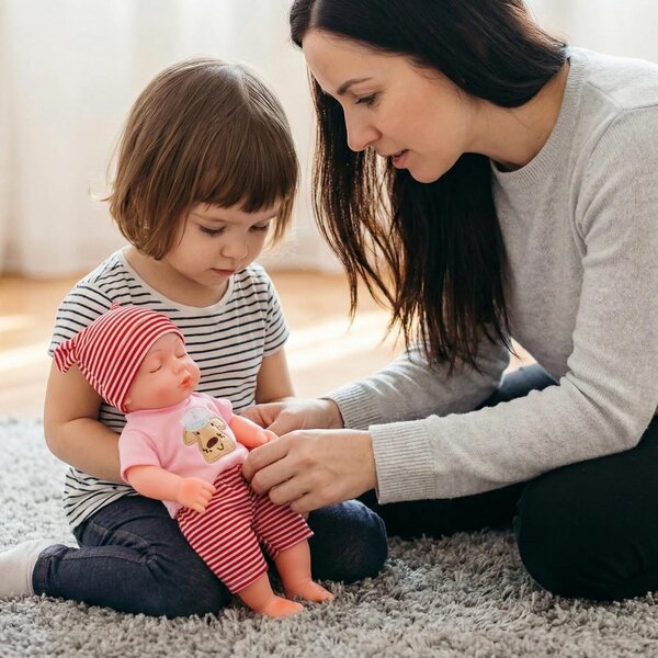 Leicht zu reinigende Toyvian 10-Zoll-Puppenkostüme und farbenfrohe Accessoires aus Silikon