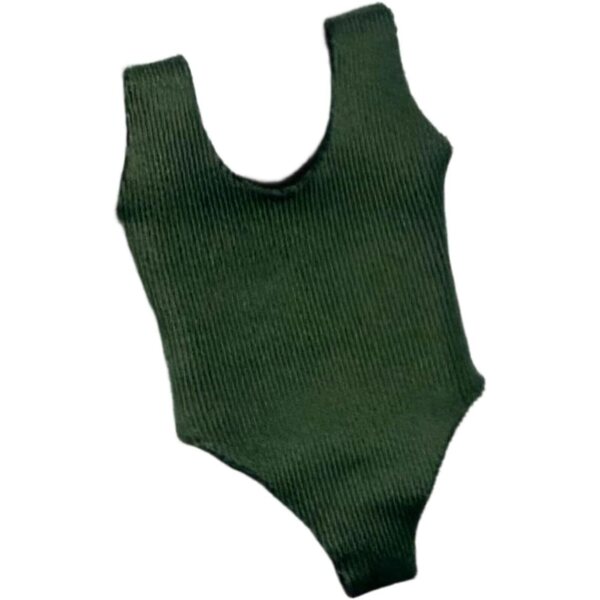 Costume da bagno verde per figurine femminili 15 cm scala 1:12 RoaQinFo