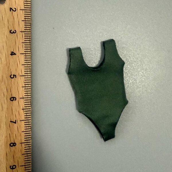 Costume da bagno verde per figurine femminili 15 cm scala 1:12 RoaQinFo
