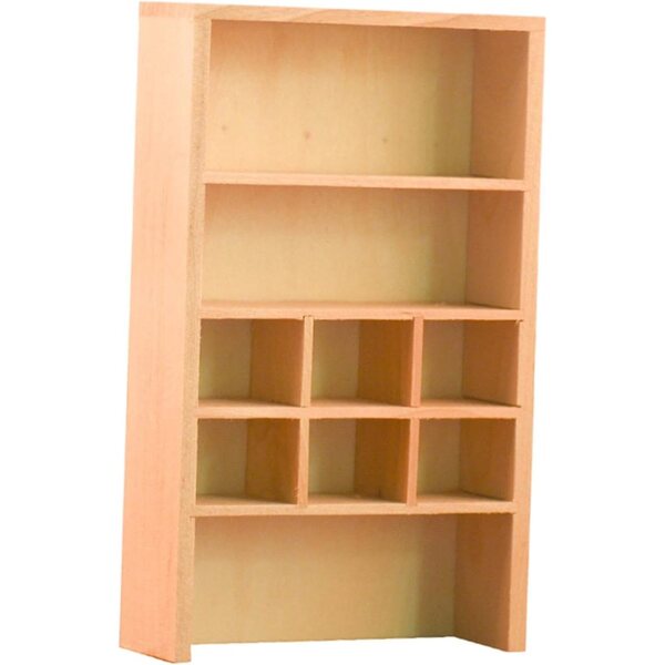 Holzmöbelminiaturen für 1:12 Puppenhaus, japanisches Bücherregal und Regal