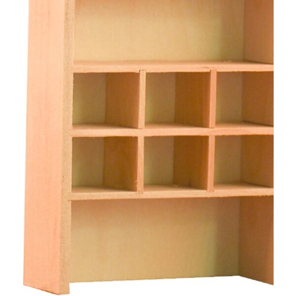 Holzmöbelminiaturen für 1:12 Puppenhaus, japanisches Bücherregal und Regal